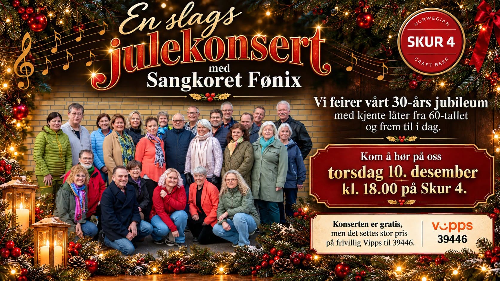 «En slags julekonsert» med Sangkoret Fønix